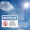 Signmission Not A Walkway Go Around Either End Sign With Symbol, 7 in W x Rectangle, Vinyl Decal OS-2PACK-NS-D-57-L-15130 - alternate 4